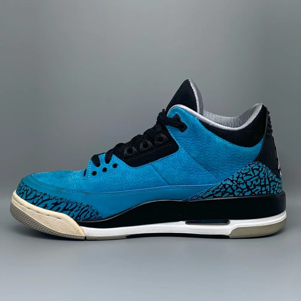 Jordan 3 Retro Powder Blue Shoes Men's Sz 10‎